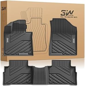 3W Floor Mats Fit Kia Sportage (Not Fit Hybrid or PHEV) 2023-2024 2025 TPE All Weather Custom Fit Floor Liner for Kia Sportage 1st and 2nd Row Full Set Car Mats, Black