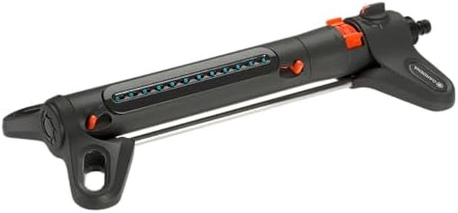 Gardena AquaZoom S Rectangular oscillating Sprinkler: Sprinkler for Watering Areas of 9–150 m², Range 3–15 m, Spread 3–10 m, Built-in Metal Filter (18710-20)