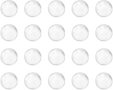 uxcell 9mm Solid Round Clear Glass Ball Boiling Stones Soda Lime Glass Beads 100pcs
