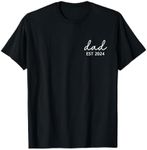 Dad Est 2024 Promoted to Daddy Pregnancy Announcement T-Shirt