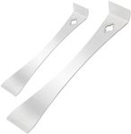 Stainless Steel Pry Bar Scraper Set, 7-1/4" & 9-1/4" Flat Pry bar Compact Design Multi-Purpose Tool，Nail Puller Carpentry Tools Pry Tool-2 sets