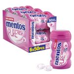 Mentos Pure Fresh - Bubble Fresh Flavour - Pack of 6 bottles (300 pieces) - Sugar-free Gum