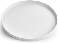 Yvttve White Round Tray Decorative 