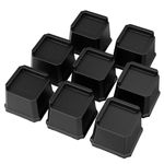 Whynonap Bed Risers 3 Inch Set of 8, Black