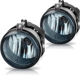 AUTOSAVER88 Fog Lights Compatible with 2005-2007 Dodge Caravan 2008-2010 Challenger 2006 2007 2008 2009 Charger 2007-2009 Caliber 08-10 Chrysler Sebring 07-09 Jeep Patriot Compass Fog Lamps (Smoke)