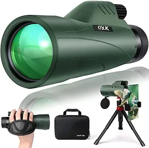 12x56 High Power Monocular Telescope with Smartphone Adapter Tripod Travel Bag, Larger Vision Monoculars for Adults Kids with BAK4 Prism & FMC Lens, Suitable for Bird Watching Hunting Hiking Camping