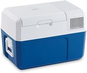 MOBICOOL MCF32 - 31 l Compressor Cooler, Blue/Grey, Cool Box 12/24 V DC / 100 -240 V AC, Cool Box, Mini Fridge for Car, Truck, Boat, Motorhome and Power Socket