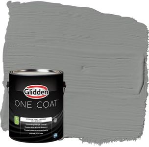 Glidden Interior Paint + Primer: Gray/Phoenix Fossil, One Coat, Eggshell, 1 Gallon