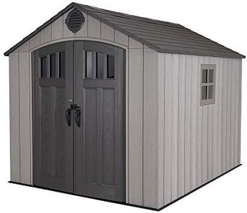 Lifetime 8 Ft. x 10 Ft. Outdoor Storage Shed Storm Dust