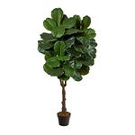 Nearly Natural 4.5ft. Fiddle Leaf Fig Artificial Tree (Indoor/Outdoor)