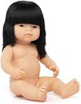 Miniland 15'' Anatomically Correct Baby Doll, Asian Girl