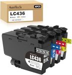 Artitech LC436 Ink Cartridges Replacement for Brother LC 436 InkInk Cartridges High Yield Work for Brother MFC-J4340DW MFC-J4440DW J4540DW J5855DW J5955DW J6555DW J6955DW Printers (1B 1C 1M 1Y)