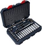 Crescent 27 Pc. 3/8" Drive 6 & 12 Point Standard & Deep Metric Mechanics Tool Set - CSWS9N