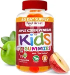 Feel Great 365's Apple Cider Vinegar Gummies for Kids | Digestive & Immunity Support* | Includes"The Mother" for Healthy Gut Support in Children* | Mood and Natural Enzyme Support for Boys and Girls