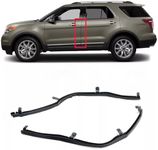 skkyoro 1 Pair Weatherstrip Seal Front Edge of Rear Door Compatible with for Ford Explorer 2011-2019，Door Window Strip Replace BB5Z-7825324B BB5Z-7825325B