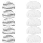 10PK Amyehouse Washable Mopping & Scrubbing Pads Replacement for Bissell Powerfresh 1940 1440 1544 Series Steam Mop Model 1544A, 2075A, 1440, 1940W,19404, Deluxe 1806, 1940A, 5938, 19408, 1940Q, 1940W