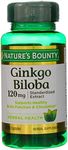 Nature's Bounty Ginkgo Biloba 120 mg 100 ea (Pack of 4)