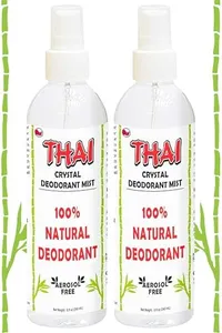 2-PACK Thai Deodorant Spray - Clinically Tested - Made in USA - Whole Body Natural Crystal Salt Deodorant Spray for Women Men & Teens, (8 Oz)