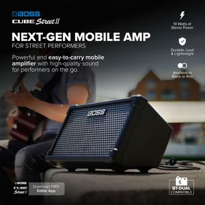 BOSS CUBE Street II Portable Guitar Amp – Battery Powered