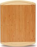 Greener Chef Bamboo Cutting Board - Lifetime Replacement Cutting Boards for Kitchen - Organic Wood Butcher Block and Wooden Carving Board for Meat and Chopping Vegetables - Medium