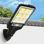 SHOPOGENIX Solar Powered Street Light Outdoor, Ultra Bright LED Security Lamp with Motion Sensor, Auto Dusk to Dawn & Waterproof Build for Driveway, Backyard & Commercial (Mini Solar Light)