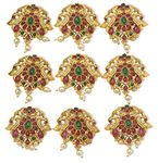 Nagneshi Art_Southern Bling Hair Jewelery Choti Jadai Billai Indian Hair pin Hair Decoration,Hair Brooch with Hook Wedding Bridal Jewellery for Women_Model No-7432