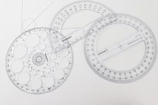 Isomars ProCircle, 180° Protractor and 360° Protractor Combo | Ideal For Manadala Art | Engineering Work | Circle Template and Semi-Circle and Circle D