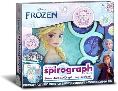 Spirograph Cyclex Studio Elsa - Disney - The Easy Way to Make Countless Amazing Designs - Rotating Stencil Wheel - Ages 5+