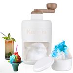 KERMIS Manual Ice Shaver with Steel Blades,Easy-operated Gola Slush Snow Cones Maker with Frozen Mold,Ice Hand-Cranked Household Ice Breaker for IceCream for Men,Women & Kids Smooth & BPAFree