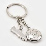 Excite Store Premium Football & Soccer Shoes Keychain | Sports Keyring Gift for Men Car Bike Boy