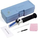 SunGrow Aquarium Refractometer, 7.6 Inches, Measure Salinity of Water, Remarkable Accuracy, Includes Calibration Tool, Ensures Overall Health of Plant and Marine Life, Easy and Clear Reading