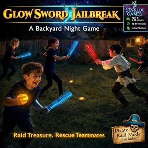 The Radiant Pirate: Sword Fighting, Pirate Treasure and More | Ages 8+, 4-16 Players | for Pirate Parties & Outdoor Fun | Use Foam Swords to Steal Pirate Booty in This Action-Packed Pirate Game!