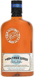 18.21 Man Made Original Absolute Mahogany 3-in-1 Body Wash, Shampoo, & Conditioner for Men, All Hair & Skin Types, Strengthens and Moisturizes in a Manly Aroma, 18 oz