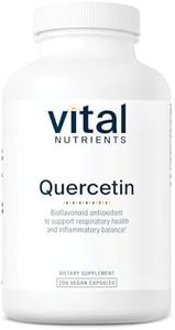 Vital Nutrients Quercetin | Vegan Quercetin Supplement with Bioflavonoids for Sinus, Respiratory, Heart, & Immune Function Support | Gluten, Dairy, Soy Free | 500mg | 200 Capsules