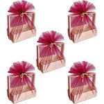 SiRiDecore wooden basket hamper for gift decoration empty House Hold Decorations Pine Wood Gifting Basket | Fancy Handmade Basket ideal for Gifting (Square Basket) Box 8x5x2.5 inch, 550 gm pack of 5