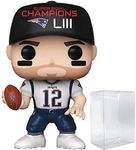 POP Football: Patriots - Tom Brady (SB Champions LIII) Funko Vinyl Figure (Bundled with Compatible Box Protector Case)