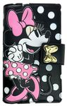 Loungefly Disney Minnie Mouse Faux Leather Wallet Snap Flap Clutch, Minnie Mouse