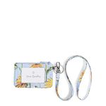 Vera Bradley Recycled Lighten Up Reactive Zip and Lanyard Combo Id Case, Sunflower Sky, One Size, Recycled Lighten Up Reactive Zip Id Case and Lanyard Combo