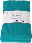 Now Designs Bar Mop Kitchen Towels, Set of Three, Peacock Green (2225529)