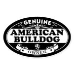 CafePress AMERICAN BULLDOG Oval Sticker Oval Bumper Sticker Car Decal