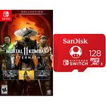 Mortal Kombat 11: Aftermath - Nintendo Switch (Code in Box) - Aftermath Edition & SanDisk 128GB microSDXC Card, Licensed for Nintendo Switch - SDSQXAO-128G-GNCZN