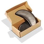 Master Massage Large Crescent Shape Balsalt Stone for Hot Stone Massage 2 Piece Pack, 1 Count