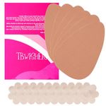 Tbwisher Boob Tape for Breast Lift Boobytape - 3 Pairs Sticky Body Tape for Push-up Shape for Breast Support Lift 5 pairs Nipple Protector covers (A-B) Beige