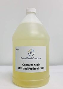 BrandBold Brilliance Concrete Acid Stain Pre-Treatment Etch and Clean - 1 Gallon - Step 1