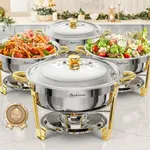 Chafing Dishes for Buffet 4 Pack, 6
