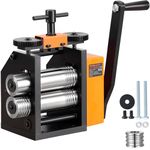 VEVOR Rolling Mill, 2.95"/75 mm Jewelry Rolling Mill Machine, 1: 2 Gear Ratio, 3-in-1 Multi-Function Rolling Mill, 0.03-6.5mm Press Thickness for Metal Jewelry Making Sheet Square Wire Semicircle