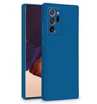 Pikkme Samsung Galaxy Note 20 Ultra 5G Back Cover Soft Matte Liquid Silicone TPU | Camera Protection | Shockproof Slim Back Case for Samsung Galaxy Note 20 Ultra 5G (Blue)