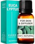 Kukka Eucalyptus Essential Oil for Congestion Relief and Headaches - Natural Eucalyptus Oil to Freshen Air - 100 Therapeutic Grade for Aromatherapy - 10ml