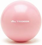 Trideer Pilates Ball 9 Inch Core Ball, Small Exercise Ball with Exercise Guide Barre Ball Mini Yoga Ball for Pilates, Yoga, Core Training, Physical Therapy, Balance, Stability, Stretching (Rose Pink)