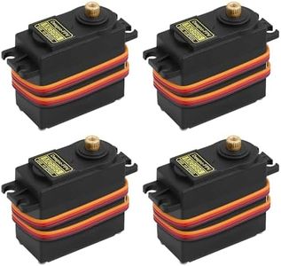 4PCS Servo Motor MG995 Control Angle180 Metal Gear Servo 20KG Digital High Speed Torque Servo Motor for Smart Car Robot Boat RC Helicopter